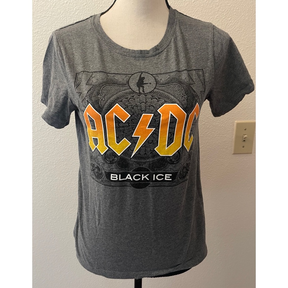 Truce AC/DC Black Ice Graphic T-Shirt kids size L 14